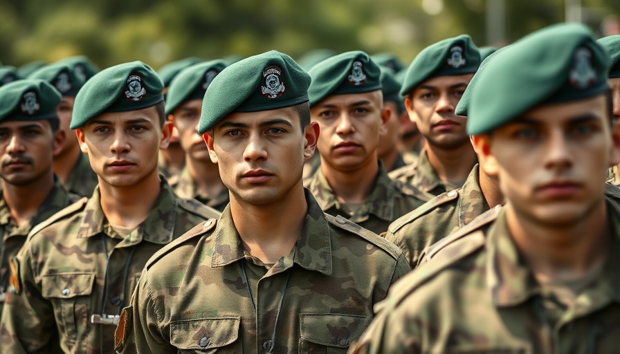 Denmark Military Draft Women standing in uniform formation.