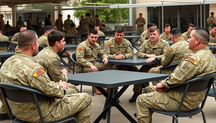 Group of soldiers at outdoor event, Trump immigration budget bill impact