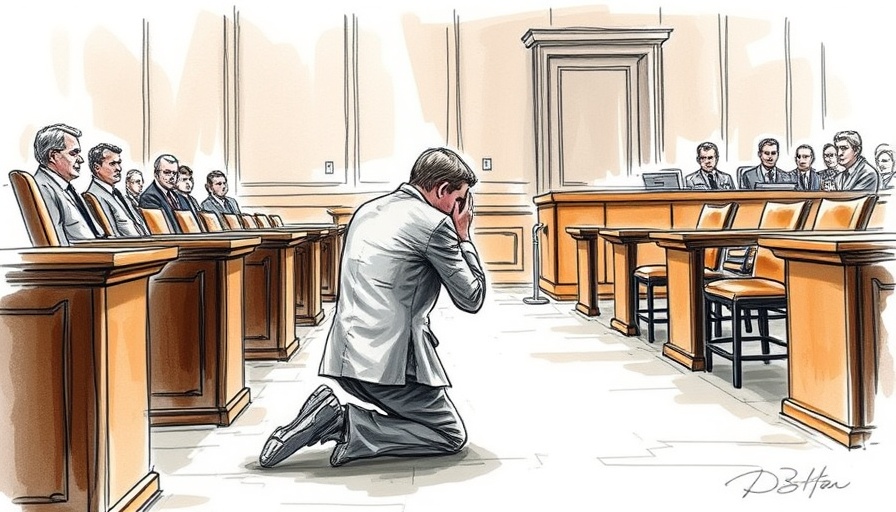 Courtroom sketch related to Diddy trial updates, emotional scene.