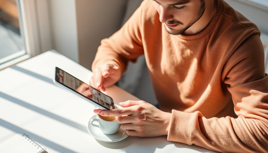 Reading U.S. immigration updates 2025 on a tablet with coffee.