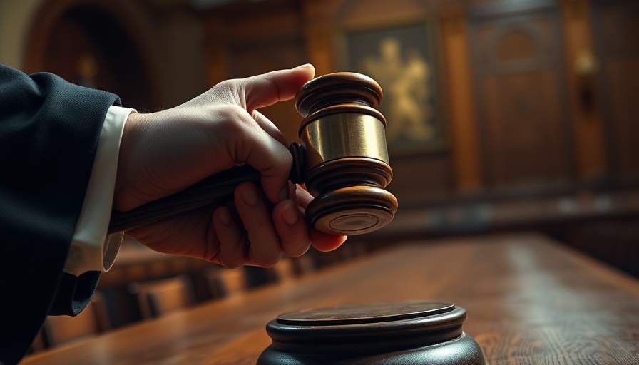 Judge's gavel in motion symbolizing Supreme Court Decision Removal Orders.