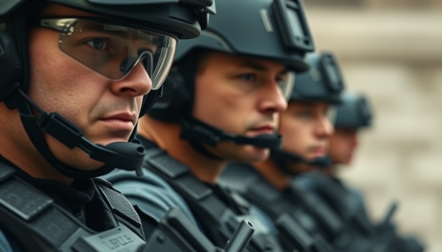 Law enforcement officers in tactical gear during immigration raids.