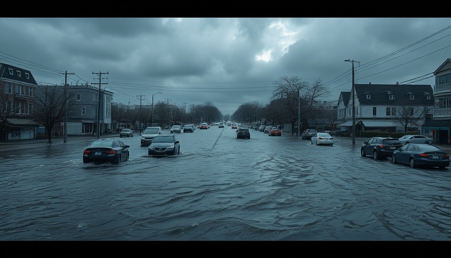 FEMA communication failure Texas floods causing city street flooding.