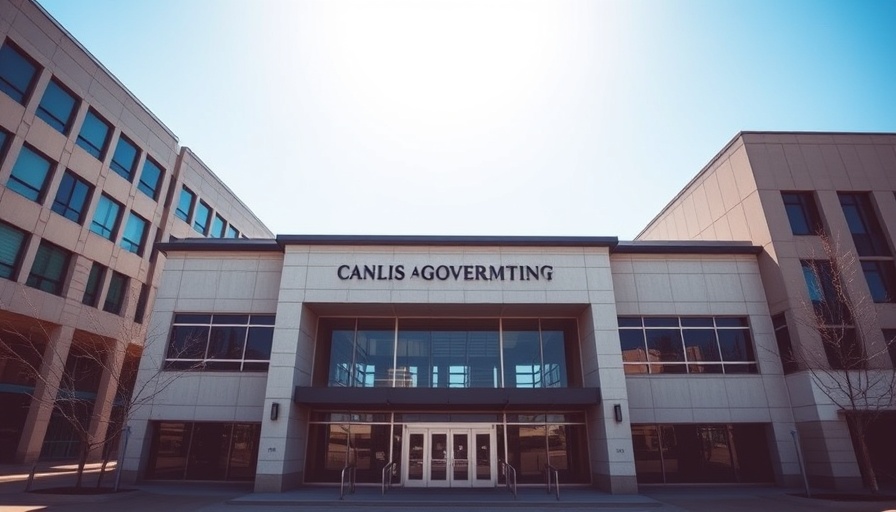 Canlis Building exterior, probation department, sunny day