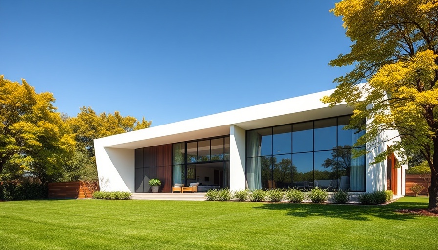 Modern Milton luxury real estate with sleek design and glass windows.