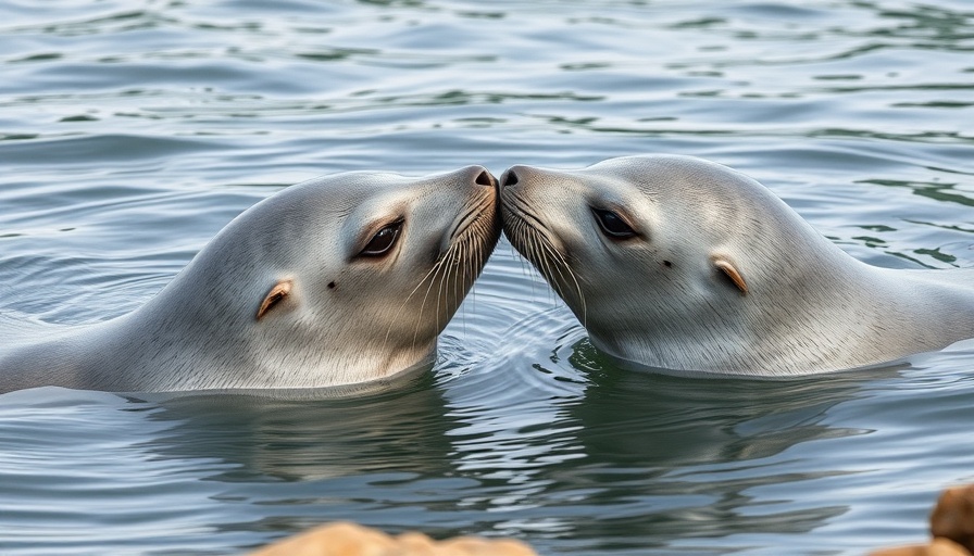 Affectionate seals at New England Aquarium