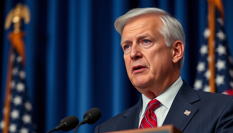 Older man speaking at podium, blue backdrop, Biden health probe.