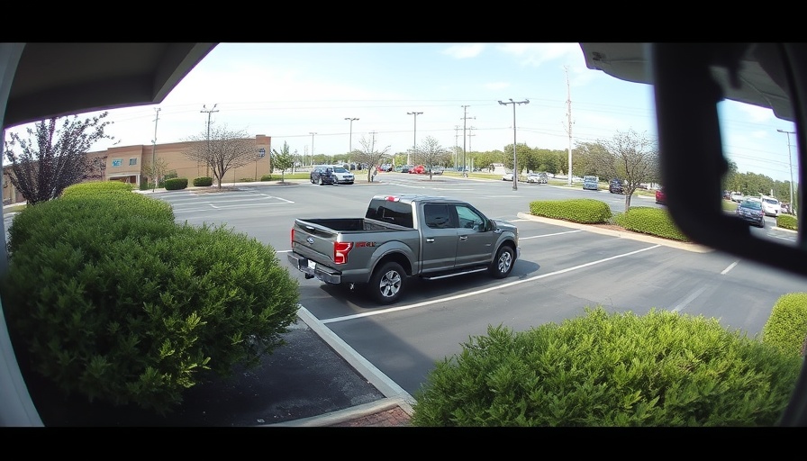 Security footage related to Florida kidnapping attempt, featuring a pickup truck.