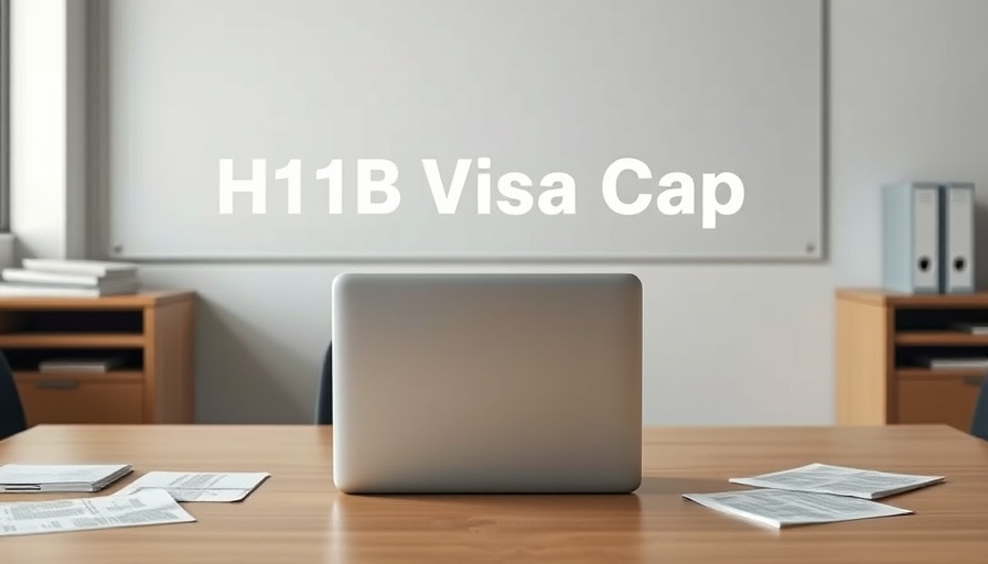 Empty office desk representing H1B Visa 2026 cap reached.