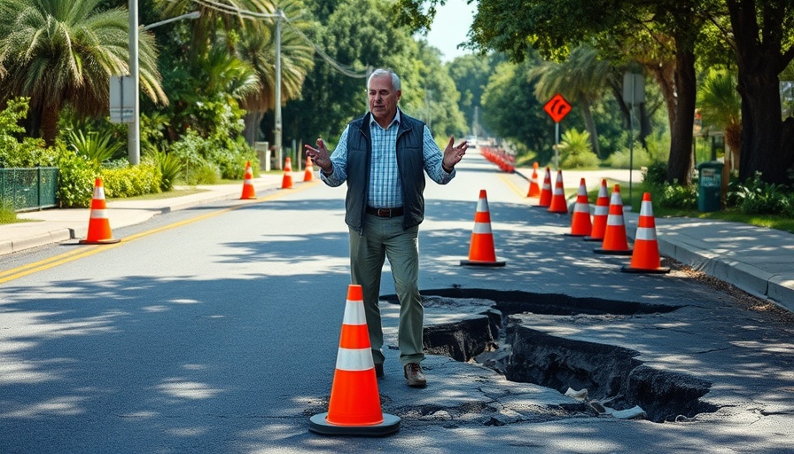 Attleboro water main break impacts road near trees.