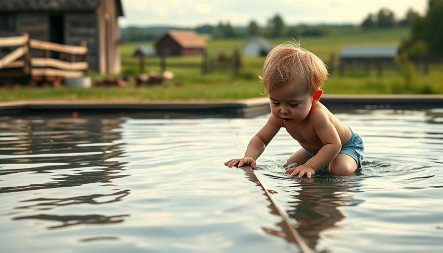 Pool recall due to drowning risks illustrated by child climbing pool.