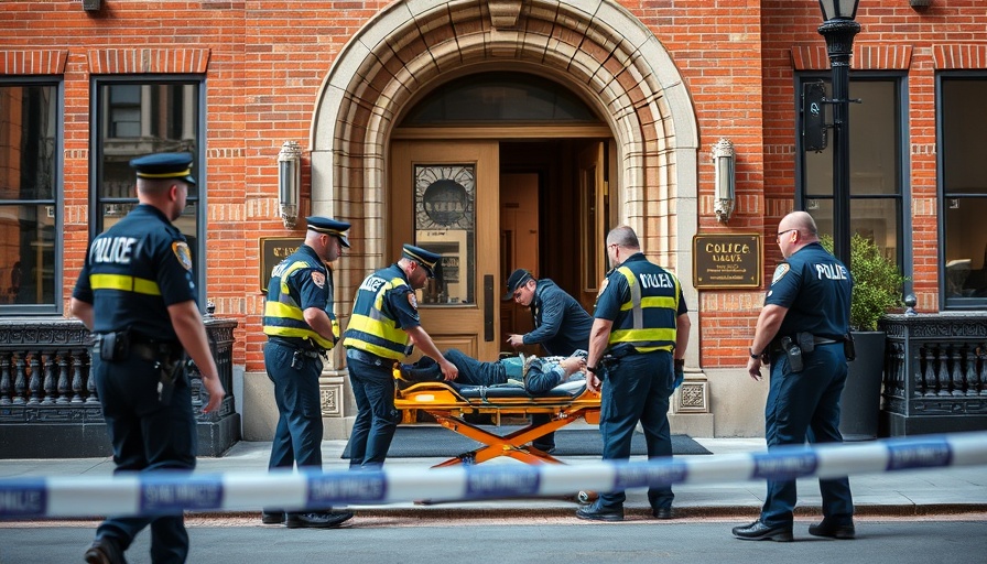 Emergency responders aid individual on stretcher; cleaning supplies cause seizure symptoms context.