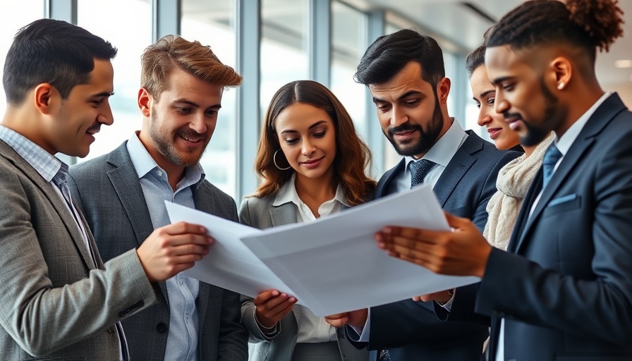 Business team discussing H1B lottery process changes in a modern office.