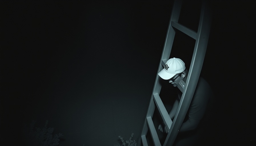 Grainy footage of a person in a garden, possible suspect in Brighton prowler incidents.