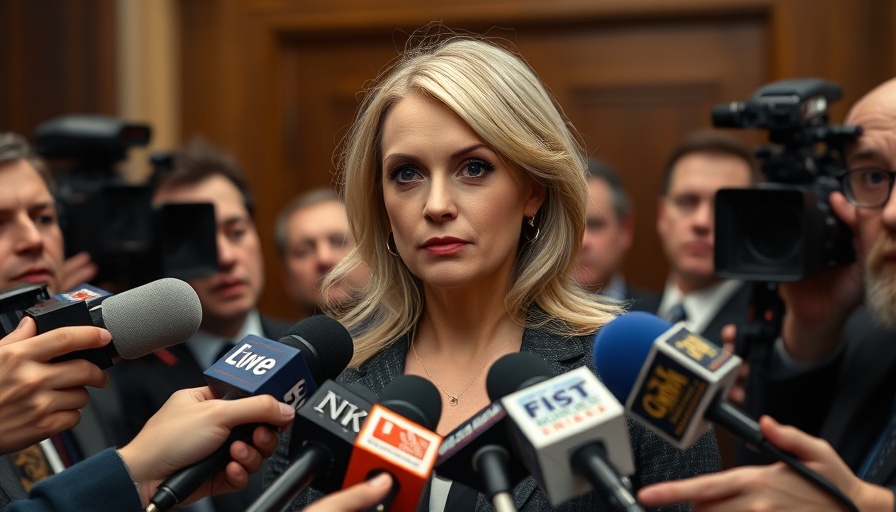 Woman among media discussing Trump Ghislaine Maxwell pardon.