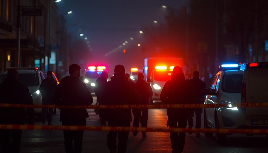 Nighttime police scene highlighting pedestrian safety in Allston.