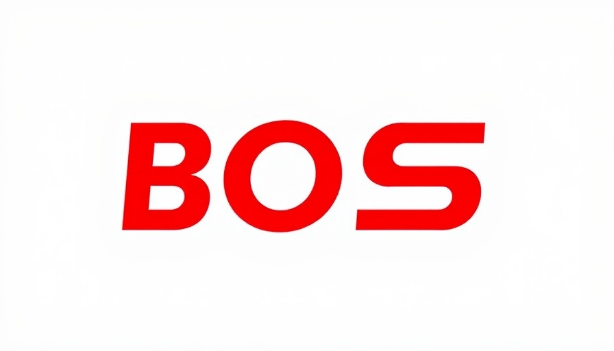 Bold BOS logo on transparent background