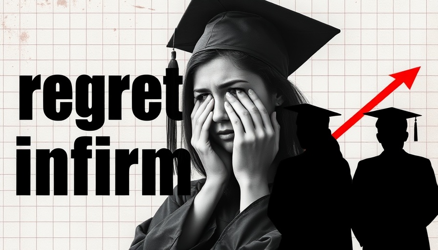 Collage depicting new graduates' job market challenges with emotional and economic symbols.