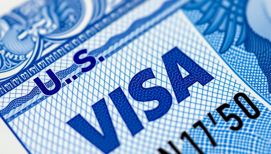 Close-up of U.S. visa showing intricate security design, related to US visa bonds for high-risk countries.
