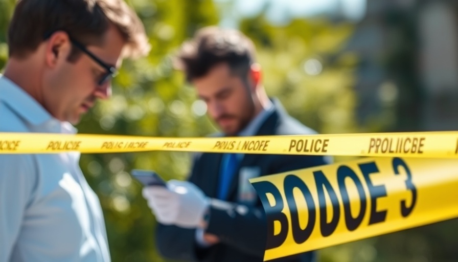Crime investigators at scene behind police tape, Federalization of D.C. police context.