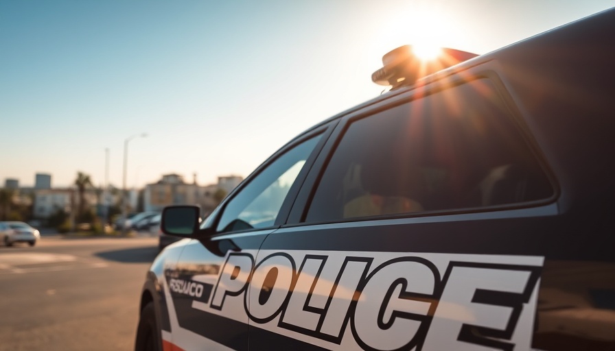 Redondo Beach police SUV parked in daylight, related to home invasion.