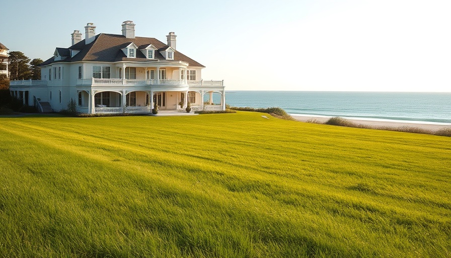 Elegant coastal mansion in New England beach towns better in fall.