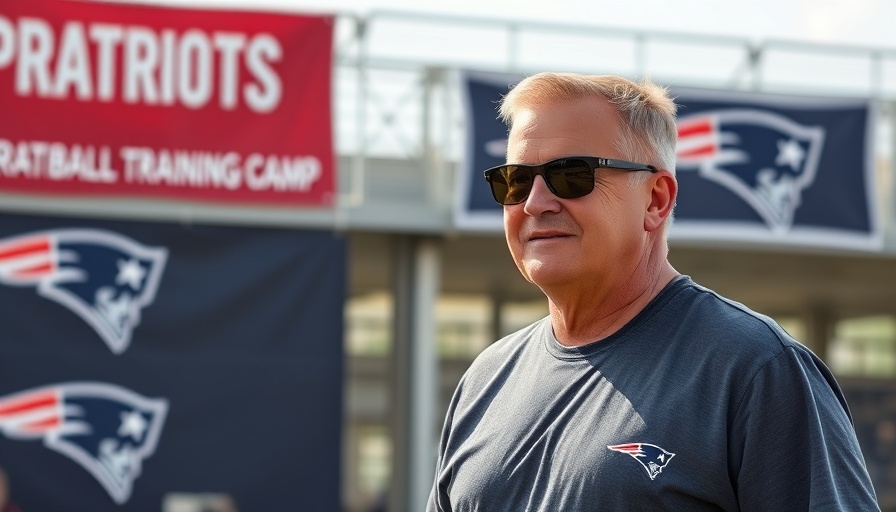 Man at Patriots Camp amid trade rumors, wearing sunglasses.