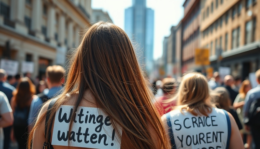 Topless protest in Boston featuring women's rights messages displayed publicly.