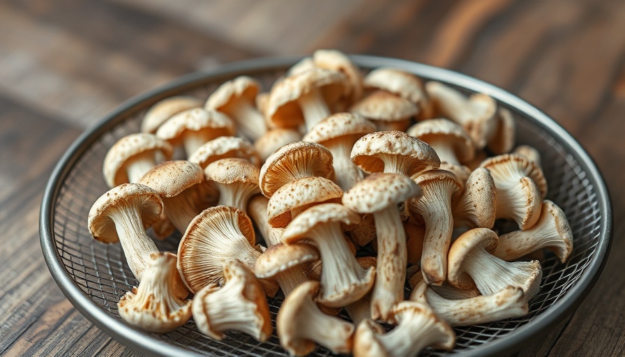 Dried psilocybin mushrooms on a tray illustrating federal restrictions.