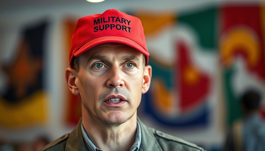Discussion of military support in an indoor setting.