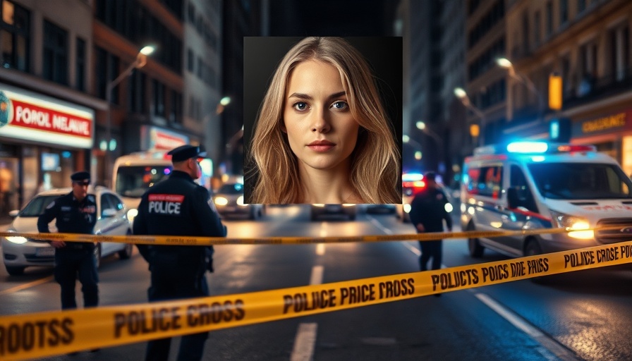 Ukrainian woman crime scene in Charlotte, night police investigation.