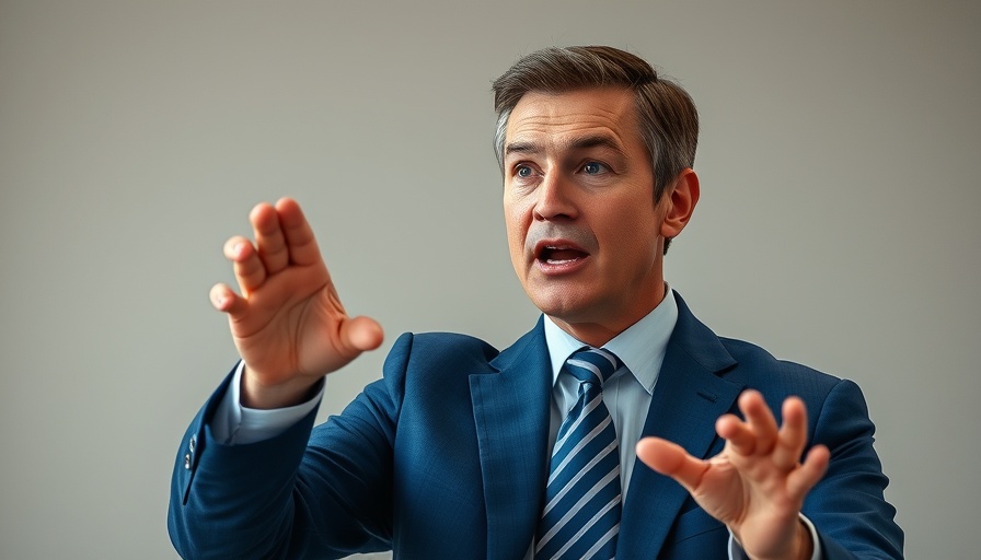 A man in a suit gestures while speaking, related to California high-speed rail funding cuts.