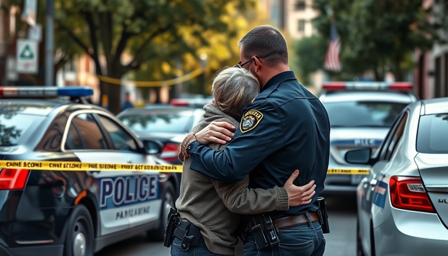 Emotional scene at Minneapolis Catholic school shooting crime scene.