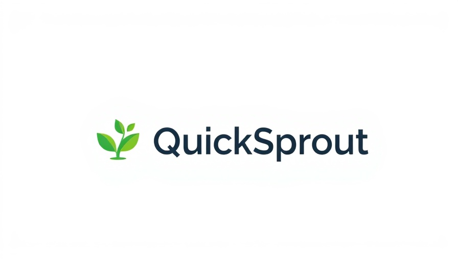QuickSprout logo with green sprout design for branding.