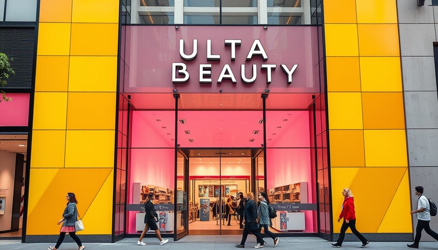 Ulta Beauty store entrance highlighting vibrant facade