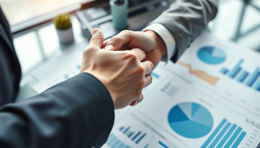 Business handshake over documents symbolizes an effective onboarding program.