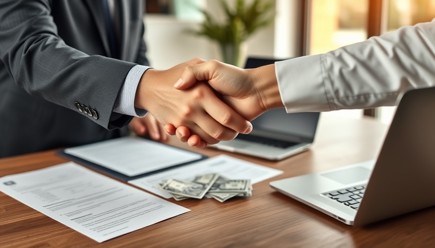 Low Interest Business Loans 2025 handshake and money exchange.