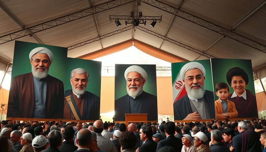 Large portraits displayed at an indoor gathering, Israel Assassination of Iranian Leaders.