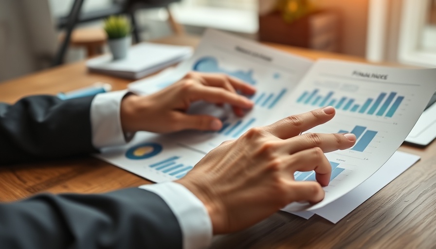 Hands analyzing financial charts for strategic financial planning