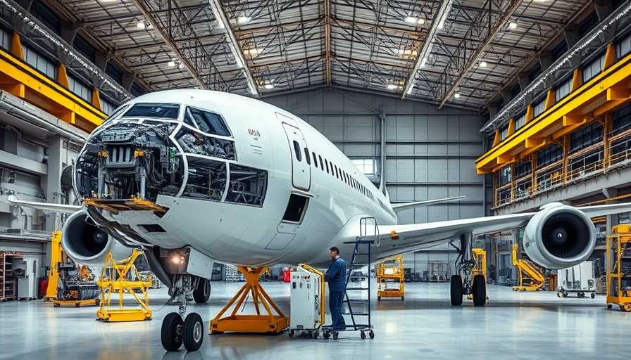 Unfinished airplane fuselage in hangar, airplane leasing market consolidation.