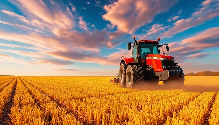 Tractor in field illustrating SMB Depreciation Method concept.