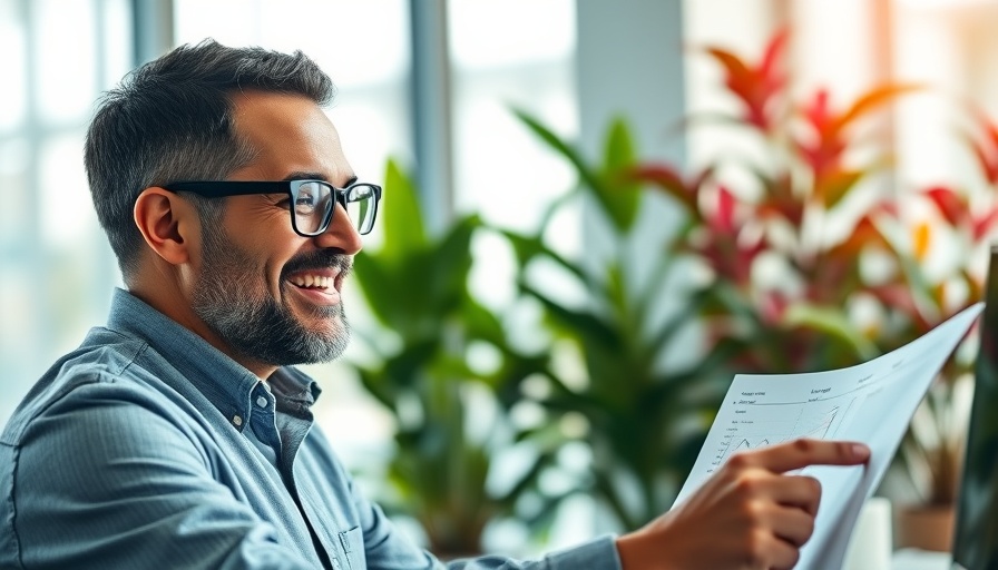 Professional reviewing data charts in office, Business Process Management focus.