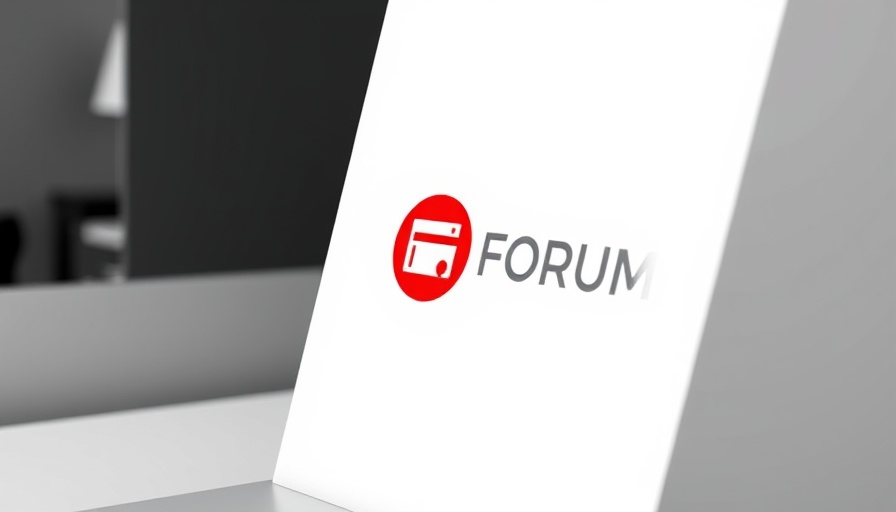 Minimalist forum logo with webpage icon for priority date PERM application retention
