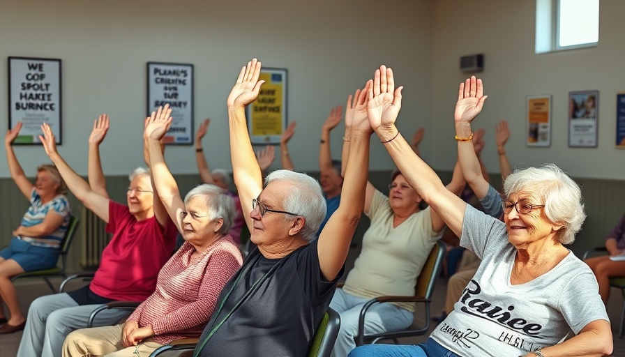 Older adults participating in seated exercise class on frontotemporal dementia.