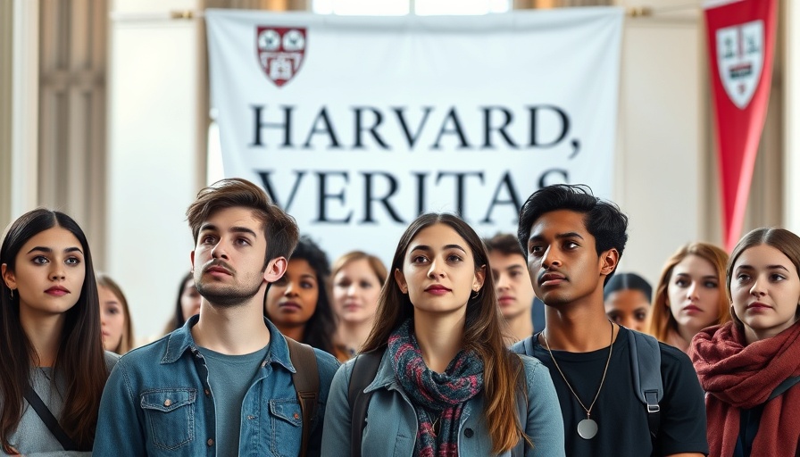 Harvard students and banner discuss free speech and immigration.