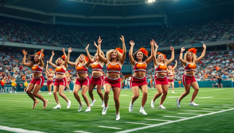 New Orleans Saints cheerleaders performing during the 2025 NFL season