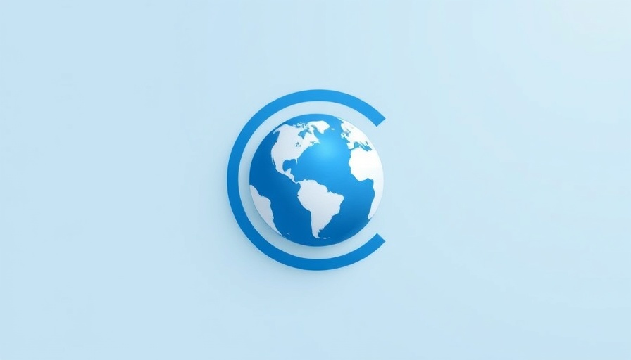 Stylized globe icon representing global connectivity