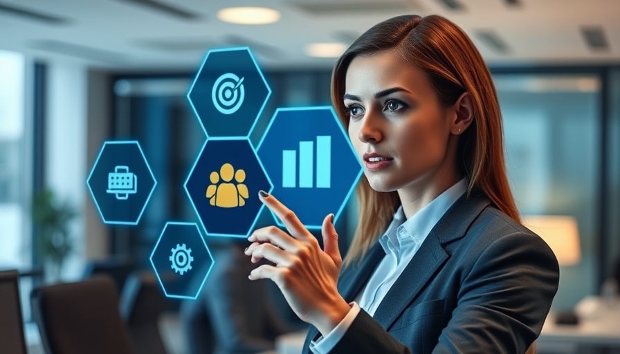 Effective training drives business growth with digital interface in modern office.