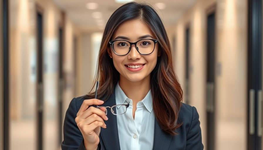 Confident businesswoman in office for starting a business guide.