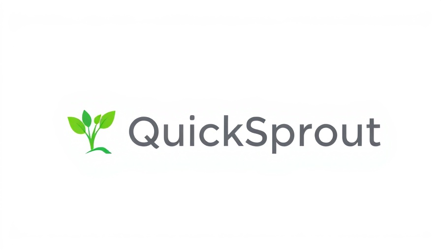 Minimalistic QuickSprout logo design.